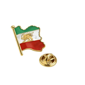 Iran Flag Lapel Pin Collection - Enamel Pin Flag