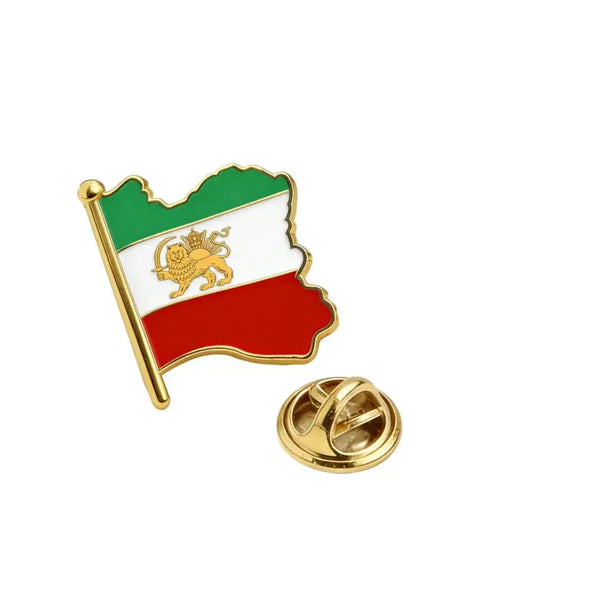 Iran Flag Lapel Pin Collection - Enamel Pin Flag