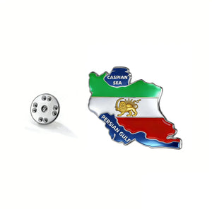 Iran Flag Lapel Pin - Enamel Pin Flag