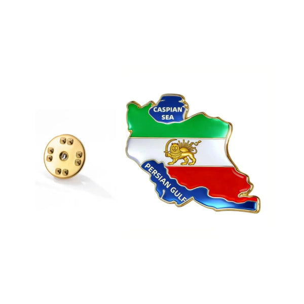 Iran Flag Lapel Pin - Enamel Pin Flag