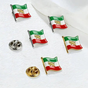 Iran Flag Lapel Pin - Enamel Pin Flag
