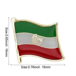 Iran Flag Lapel Pin - Enamel Pin Flag