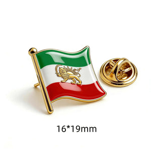 Iran Flag Lapel Pin - Enamel Pin Flag