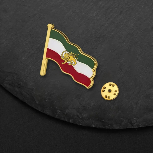 Iran Flag Lapel Pin - Enamel Pin Flag