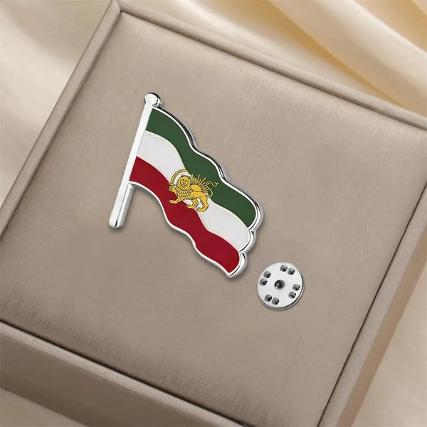 Iran Flag Lapel Pin - Enamel Pin Flag