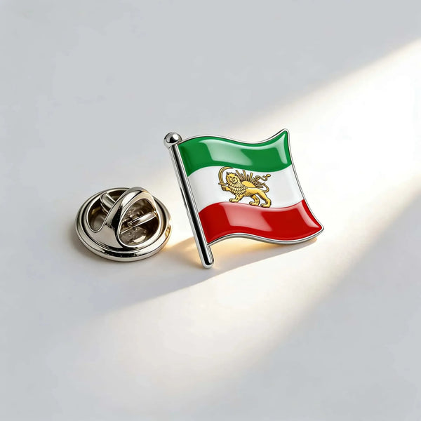 Iran Flag Lapel Pin - Enamel Pin Flag