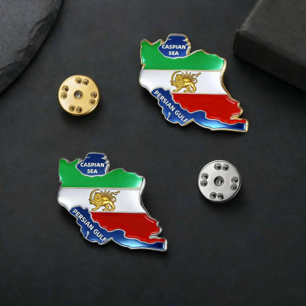 Iran Flag Lapel Pin - Enamel Pin Flag