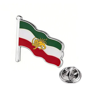 Iran Flag Lapel Pin - Enamel Pin Flag