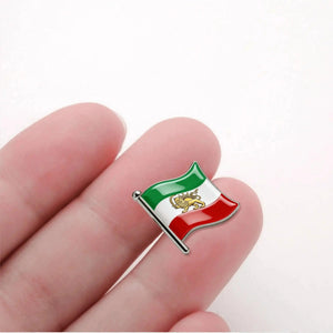 Iran Flag Lapel Pin - Enamel Pin Flag
