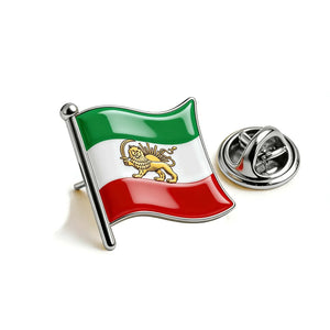 Iran Flag Lapel Pin - Enamel Pin Flag