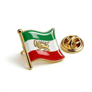 Iran Flag Lapel Pin - Enamel Pin Flag