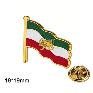Iran Flag Lapel Pin - Enamel Pin Flag