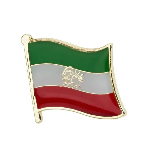 Iran Flag Lapel Pin - Enamel Pin Flag