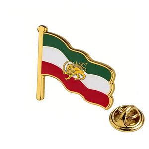 Iran Flag Lapel Pin - Enamel Pin Flag
