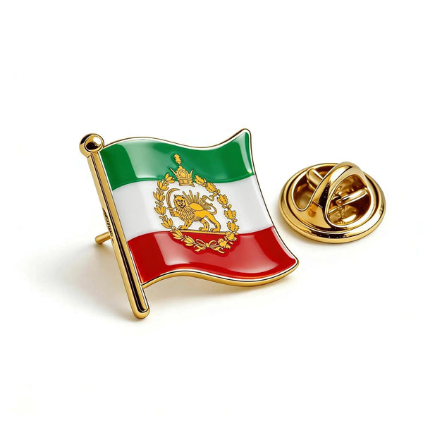 Iran Flag Lapel Pin - Enamel Pin Flag