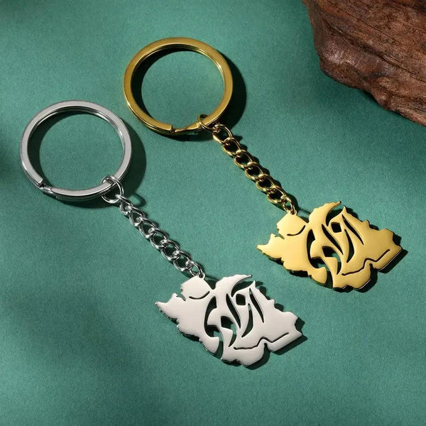 Iran Flag Map Keychain Collection