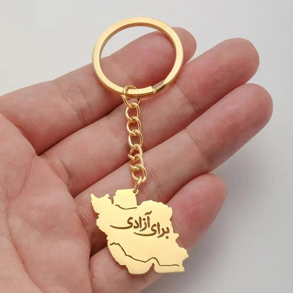 Iran Flag Map Keychain Collection