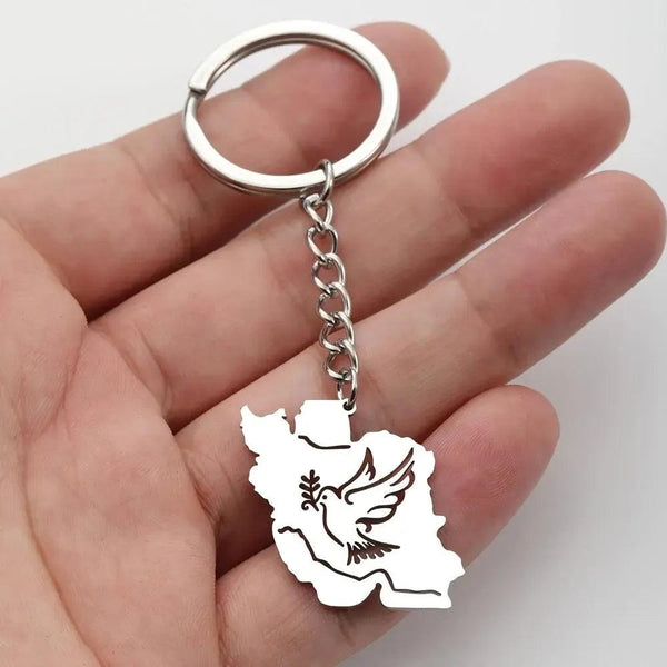 Iran Flag Map Keychain Collection