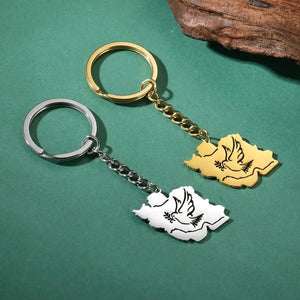 Iran Flag Map Keychain Collection
