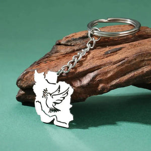 Iran Flag Map Keychain Collection
