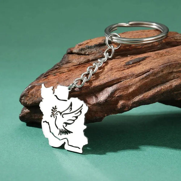 Iran Flag Map Keychain Collection