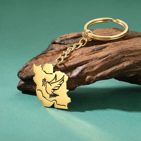 Iran Flag Map Keychain Collection