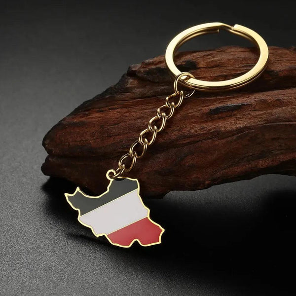 Iran Flag Map Keychain Collection