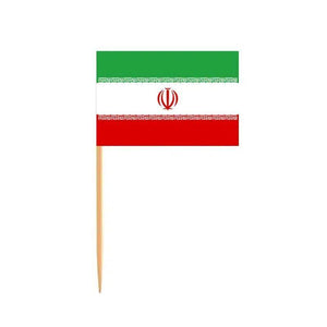 Iran Flag Toothpicks - Cupcake Toppers (100Pcs)