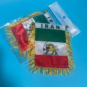 Iran Hanging Flag for Car – Small Rearview Mirror Flag