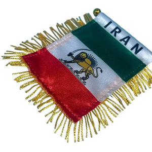 Iran Hanging Flag for Car – Small Rearview Mirror Flag