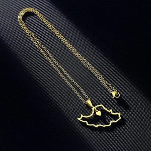 Iran Map Necklace