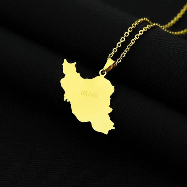 Iran Map Necklace