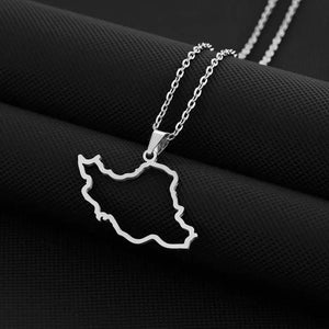 Iran Map Necklace