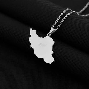 Iran Map Necklace