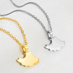 Iran Map Necklace