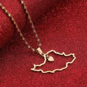 Iran Map Necklace