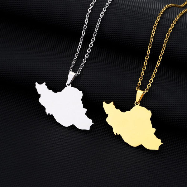 Iran Map Necklace