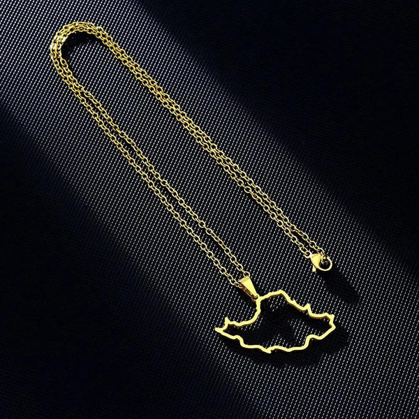 Iran Map Necklace