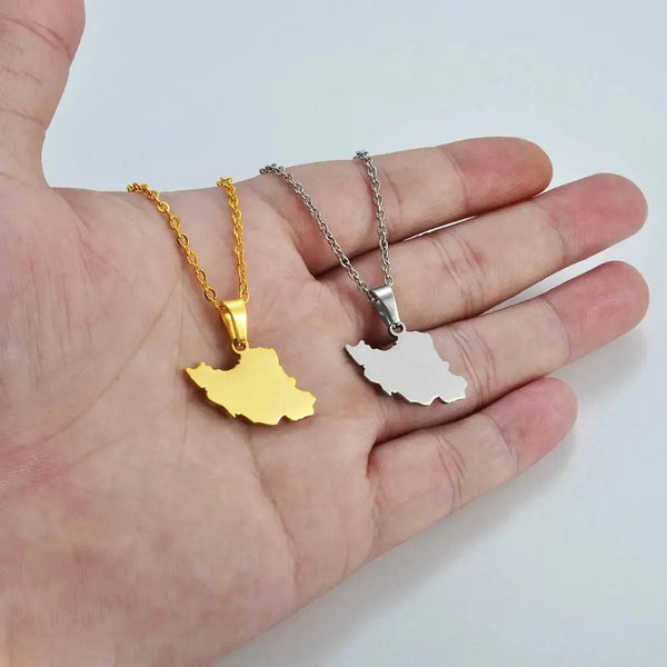 Iran Map Necklace