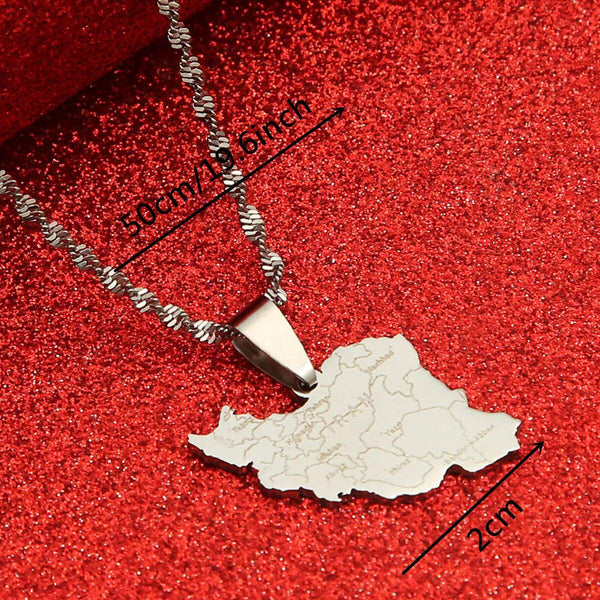 Iran Map Necklace