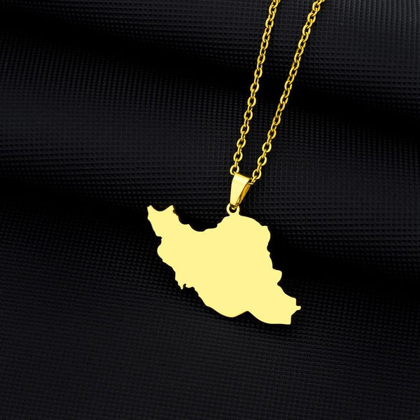 Iran Map Necklace