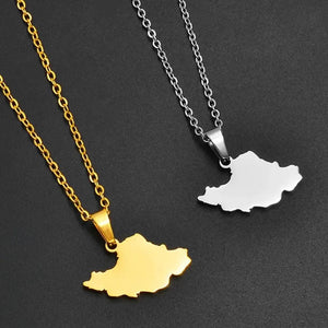 Iran Map Necklace