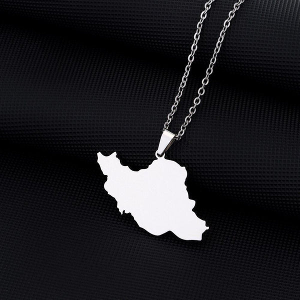 Iran Map Necklace