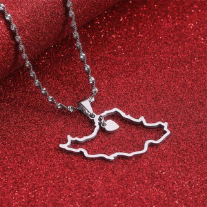 Iran Map Necklace