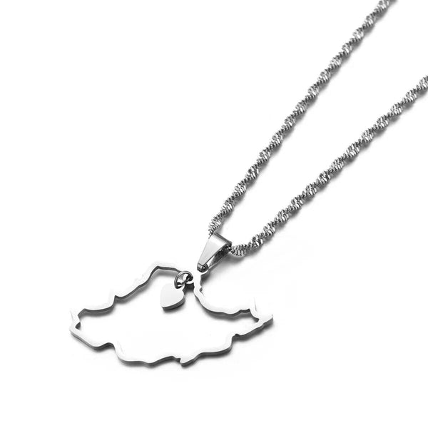 Iran Map Necklace