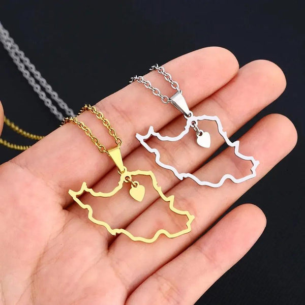 Iran Map Necklace