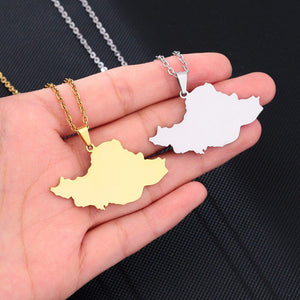 Iran Map Necklace