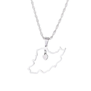 Iran Map Necklace