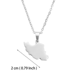 Iran Map Necklace
