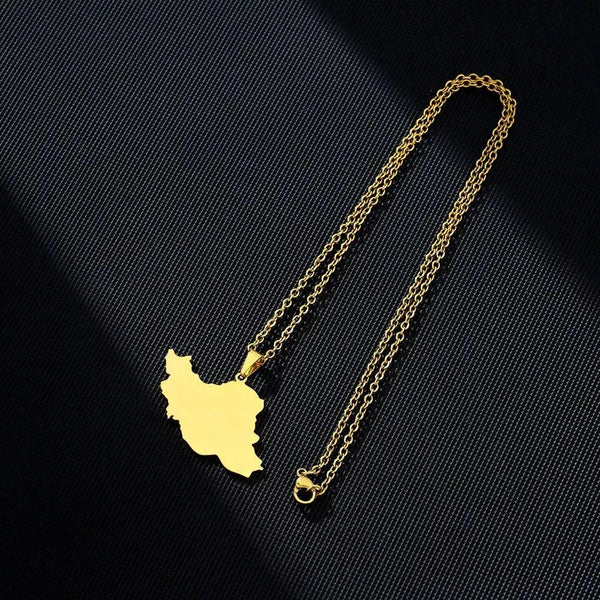 Iran Map Necklace
